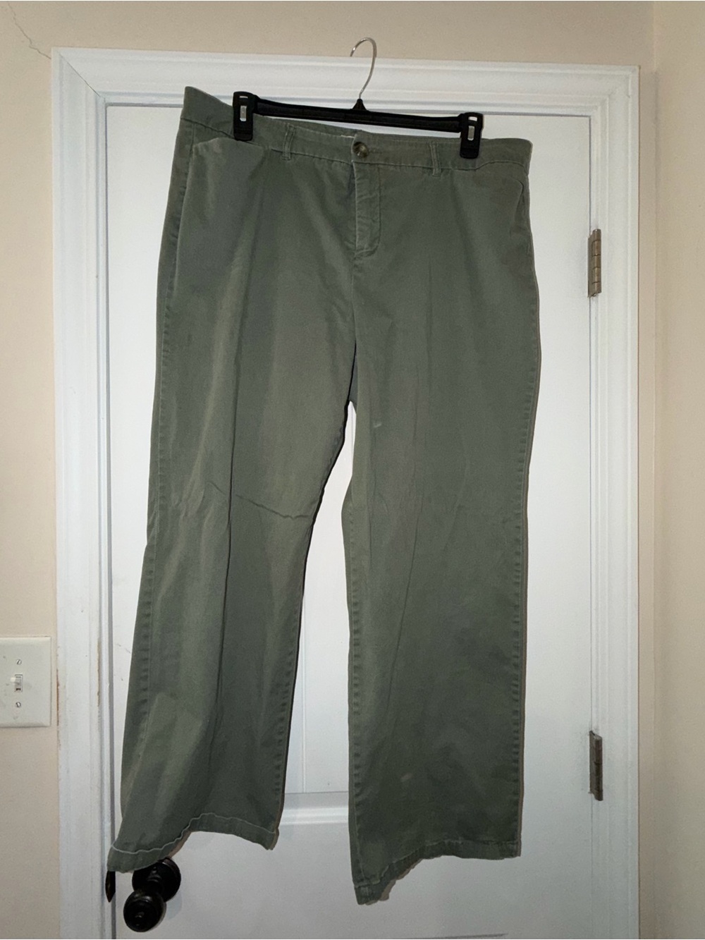 dressbarn Olive Green Wide Leg Trousers
